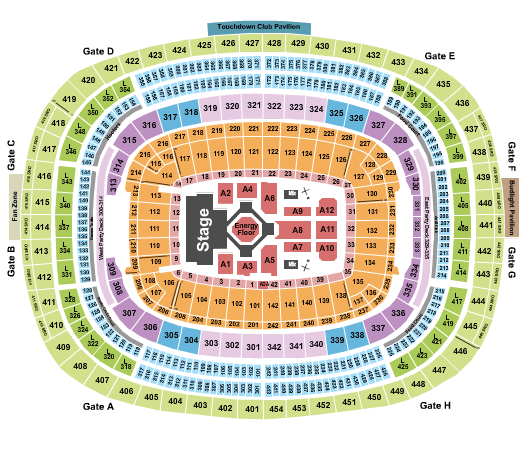 Northwest Stadium Kendrick Lamar Seating Chart